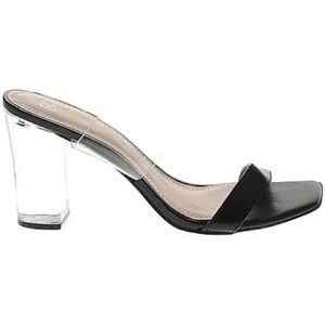 BP Lucite and Black Sandals